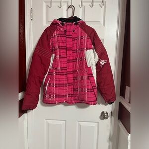 Alycium Hot Pink Girls Snow Jacket